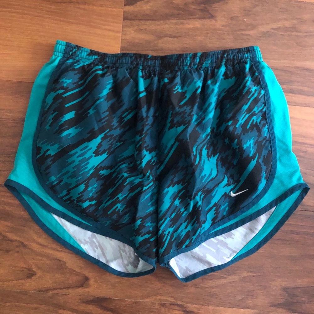 Green/Turquoise Nike Shorts